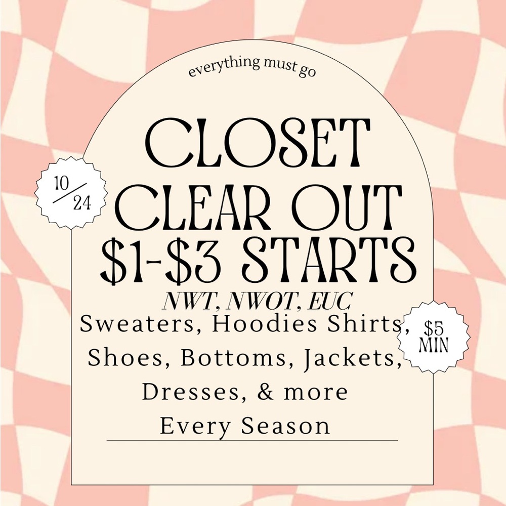 🍄🍁massive closet clear out🍁🍄 - Picture 1 of 1